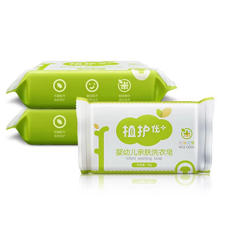 Baby skin friendly laundry soap 80g*2 1 count