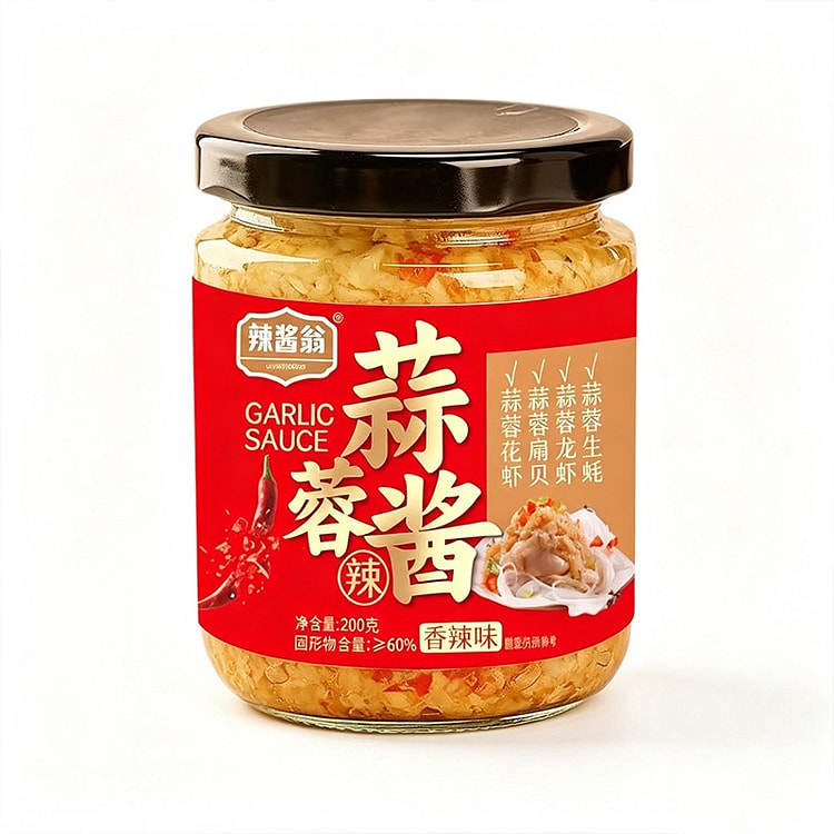 辣椒翁香辣蒜蓉酱 200g 瓶装山东特产 1 瓶