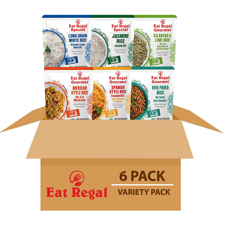 Eat Regal Rice Variety Pack, 8.8 oz | 6 Flavors 8.8 oz