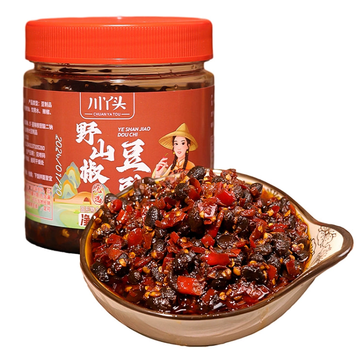 川丫头 野山椒豆豉酱*1瓶湖南特产