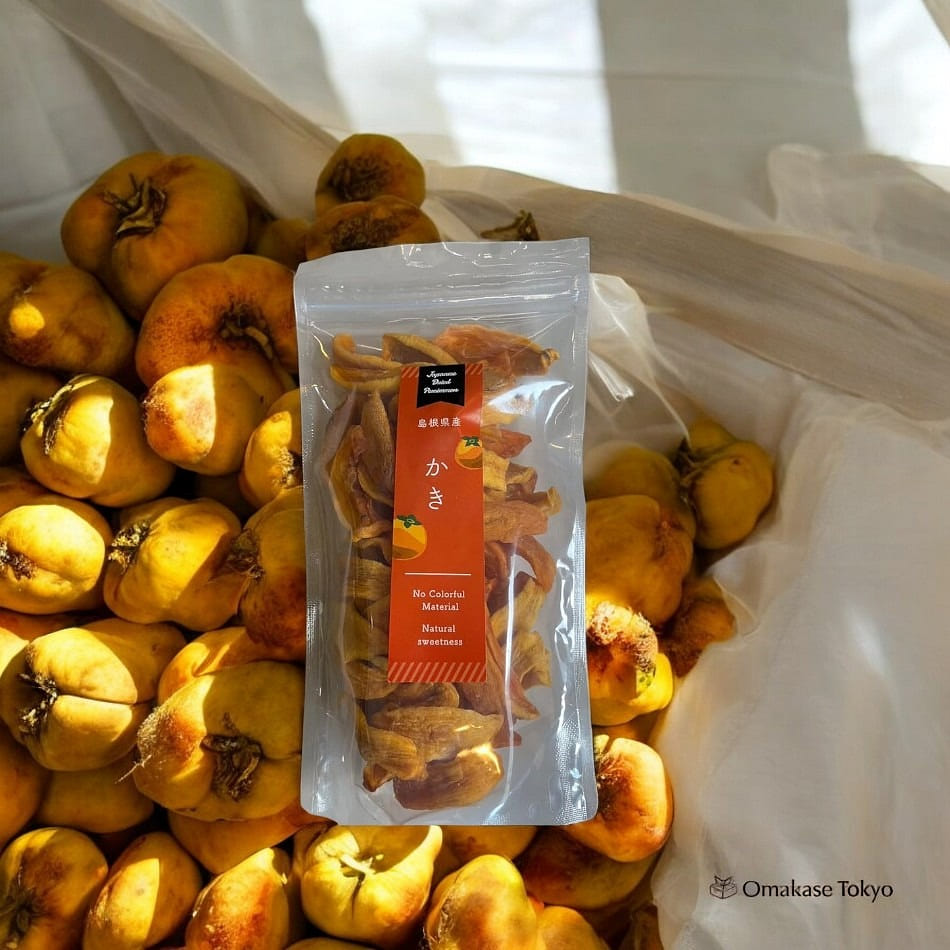 Cut Dried Persimmons Hitohoshi Kaki Bulk Pack 300g 310 กรัม