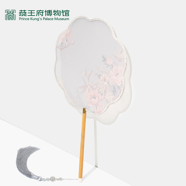 Blossoms-Transparent Round Fan (Crabapple Shape) 1 count