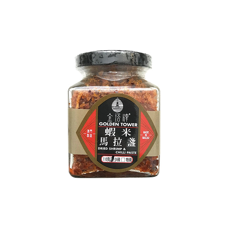 Macau Golden Tower Dried Shrimp Chill Paste Mild 110 g