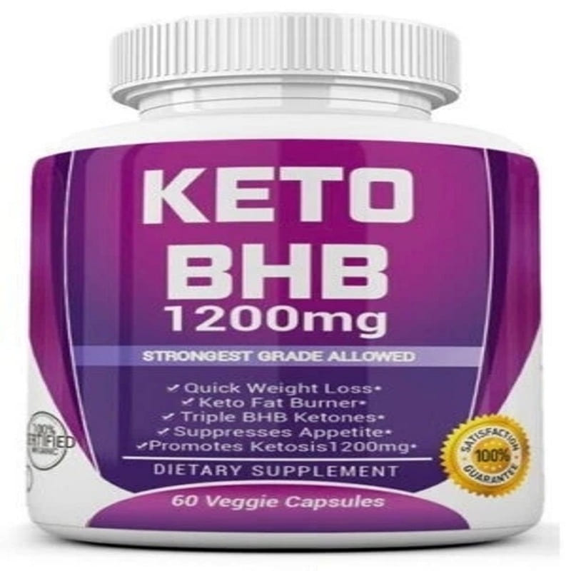 KETO BHB 1200mg PURE Ketone FAT BURNER 60 count