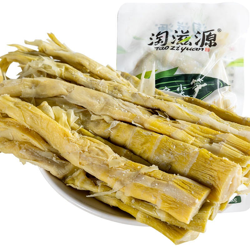 Taoziyuan Anji Tianmu Mountain salt roasted flat-pointed bamboo shoots 250 g