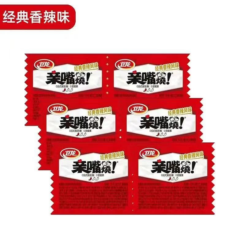 Weilong Spicy Strips Kissed Snack 10g*30 packs 30 pack