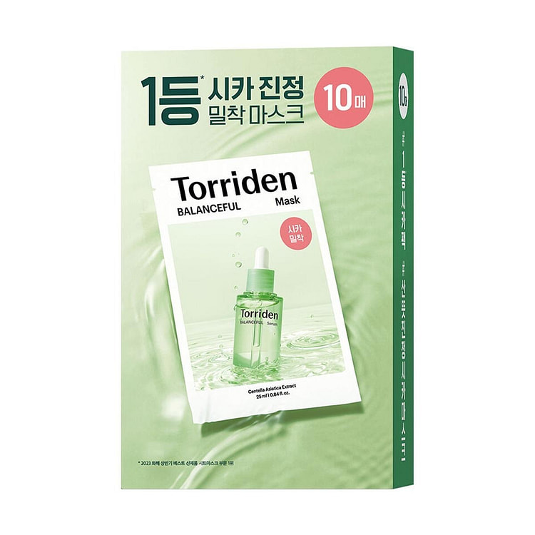 TORRIDEN Centella Asiatica Essence Mask,10 sheets 1 box