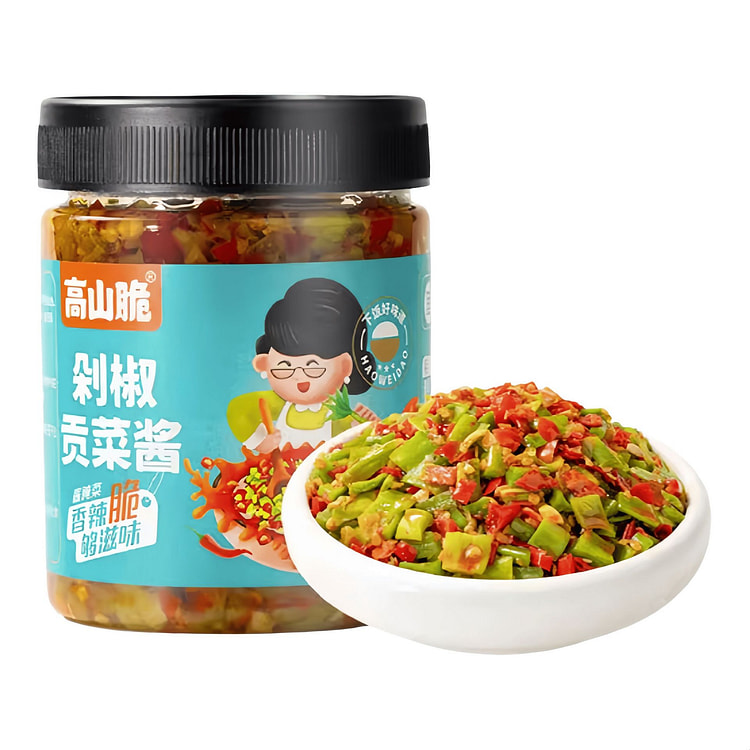屋头 高山脆 剁椒贡菜酱下饭菜 236g*1瓶 236 克