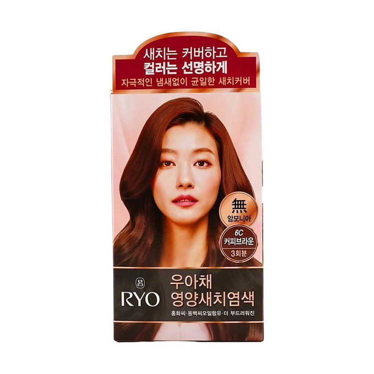 RYO 吕 咖啡巧克力棕染发剂 #6C 1 份