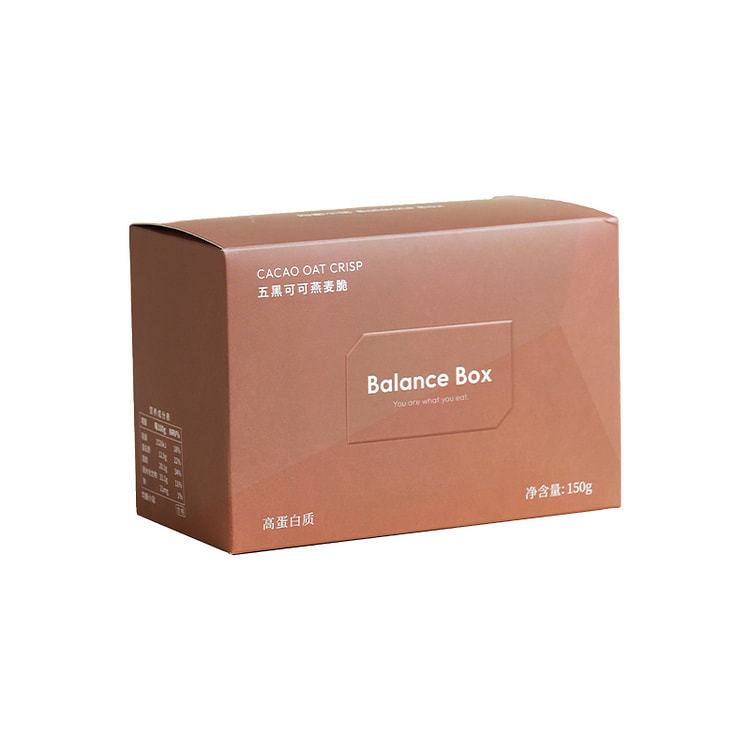 均衡小站 五黑粉可可燕麦脆桑葚小吃 150g*1盒