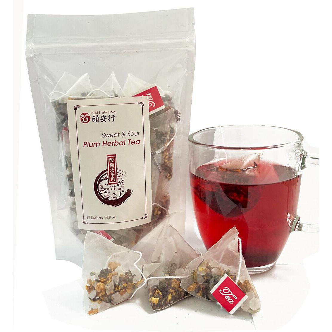 Natural Sweet & Sour plum Herbal Tea Instant Drink 136 g