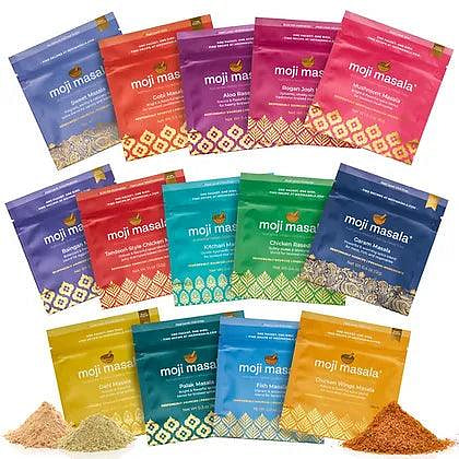 moji masala Organic Indian Spice Set  l  14-Pack