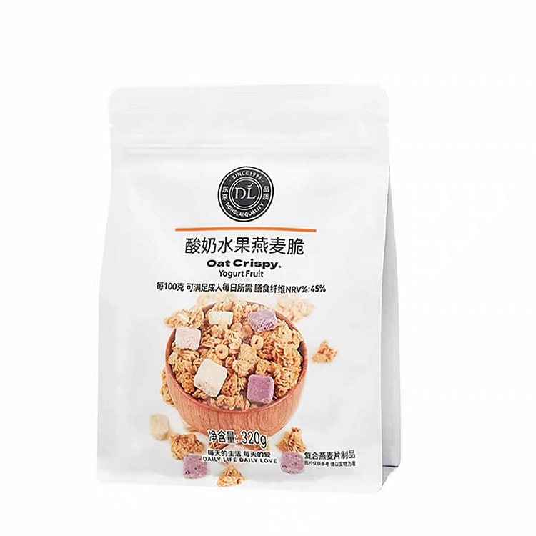 胖东来酸奶燕麦脆每日坚果草莓酸奶水果脆营养早餐代餐 320 克