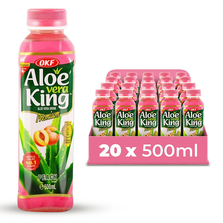 OKF Aloe Vera Drink with Pulp Peach -20pk