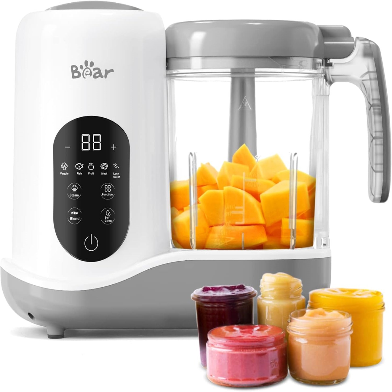 BEAR Baby Food Maker One Step Baby Food Processor 1 each