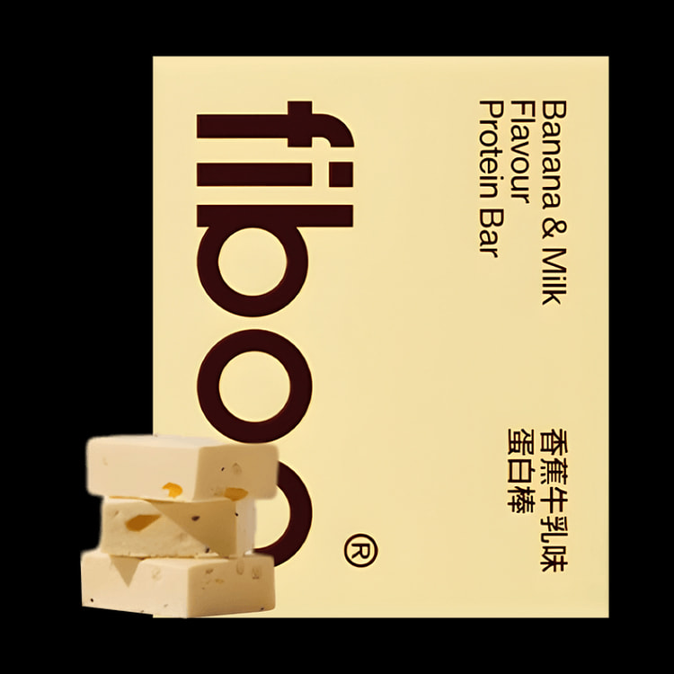 FIBOO Protein Bars #Banana Milk Flavor 6pcs