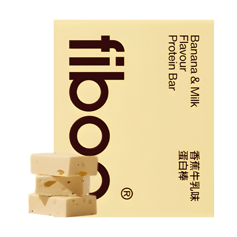 FIBOO Protein Bars #Banana Milk Flavor 6pcs 150 กรัม