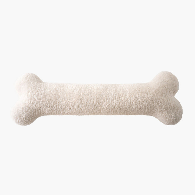 Boucle Bone-Shaped Body Pillow White-65x30cm 2000 g