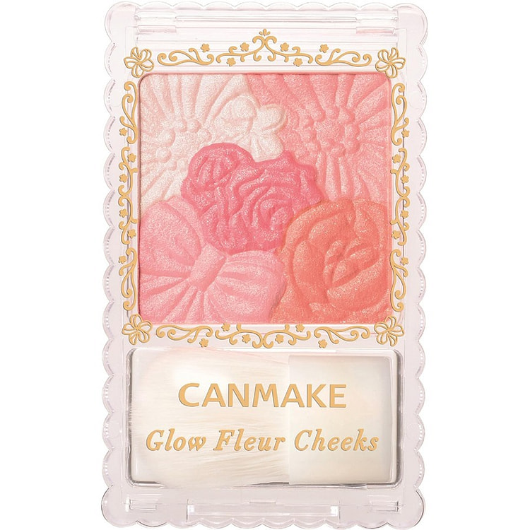 CANMAKE 五色花瓣腮红珠光#02杏桃花色 6.3 克