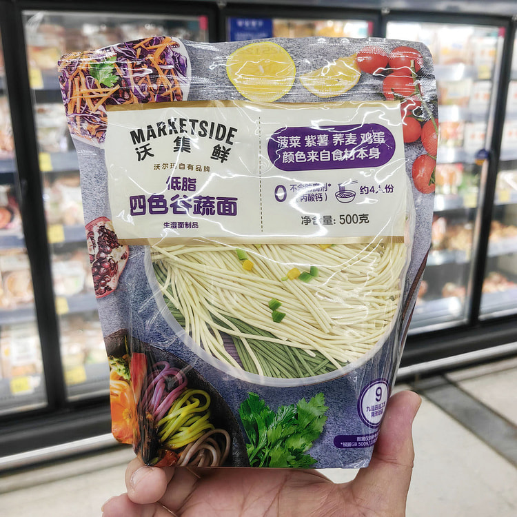 沃集鲜四色谷蔬面500g*1袋装 500 克