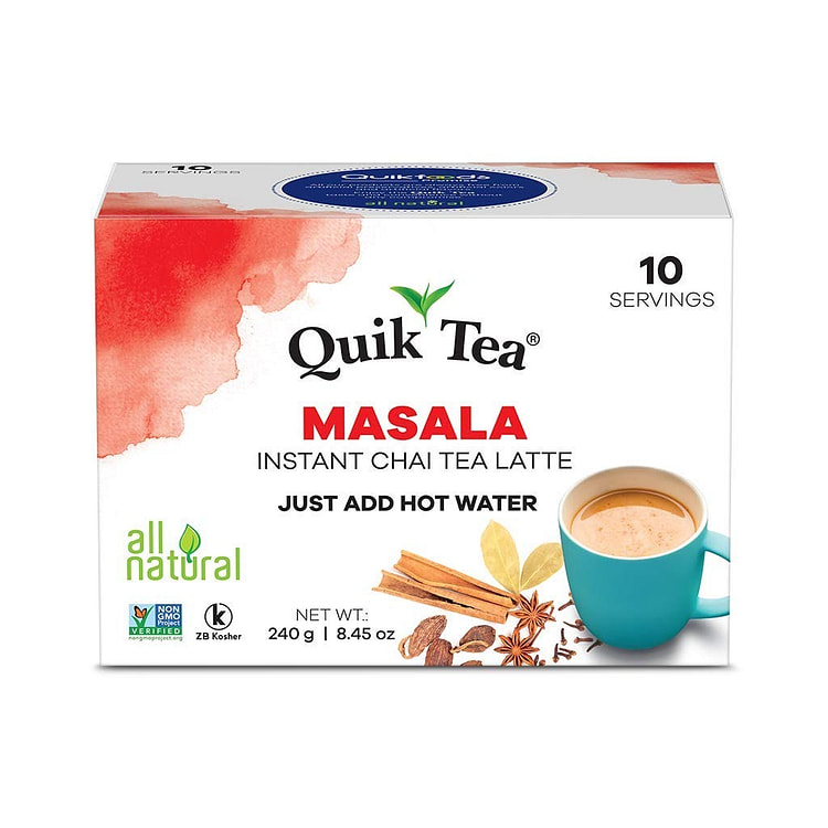 QuikTea 拿铁玛萨拉奶茶味10包(1 盒装) 1 盒