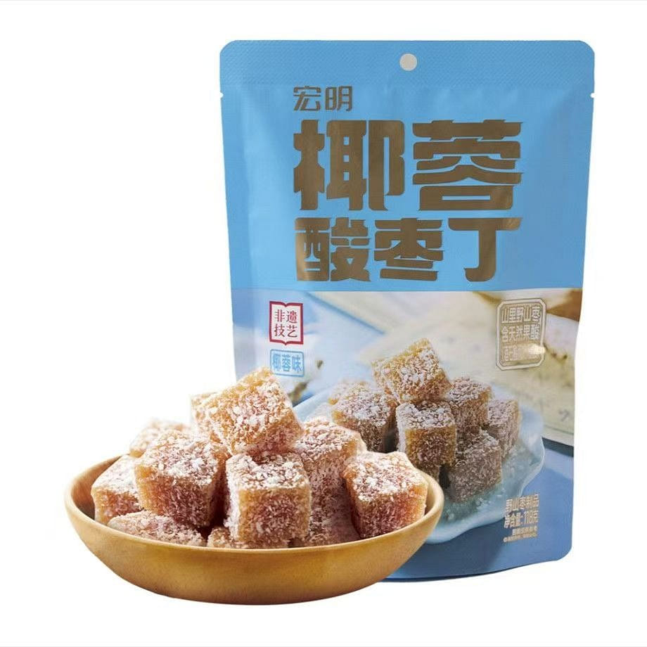 Hongming Coconut and Sour Jujube Diced 118g 1 pack