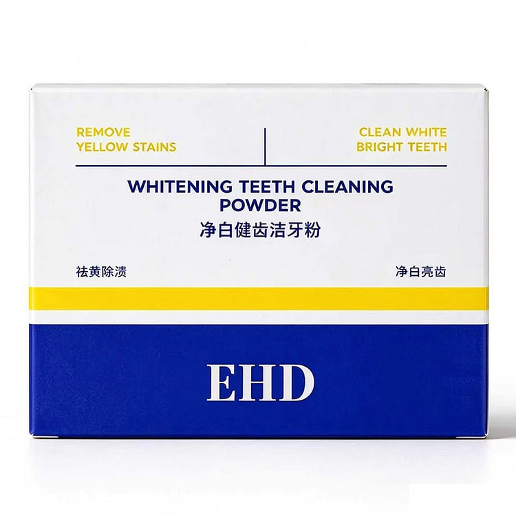 牙渍黄牙!EHD 净白健齿洁牙粉 焕亮牙面清新口气 50 克