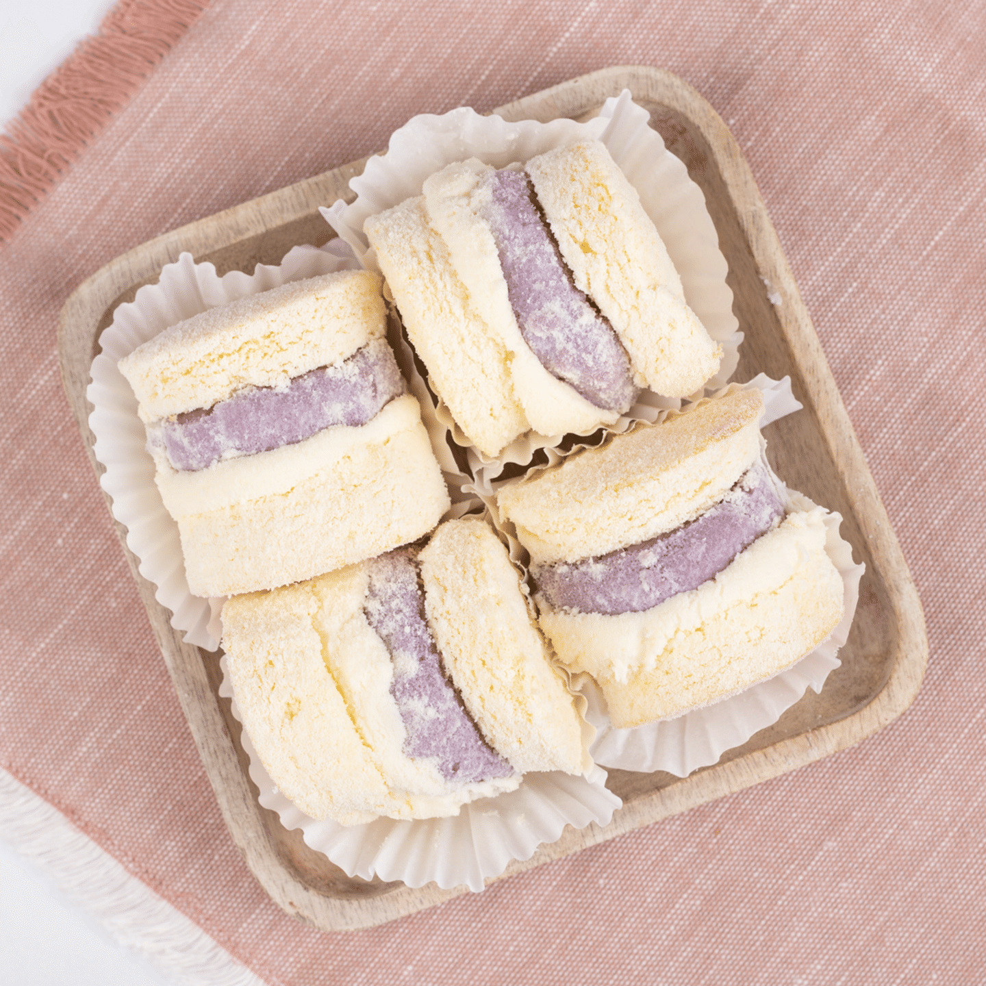 Bolo de Taro e Queijo 4 unidades SEM conservantes 1 unidade