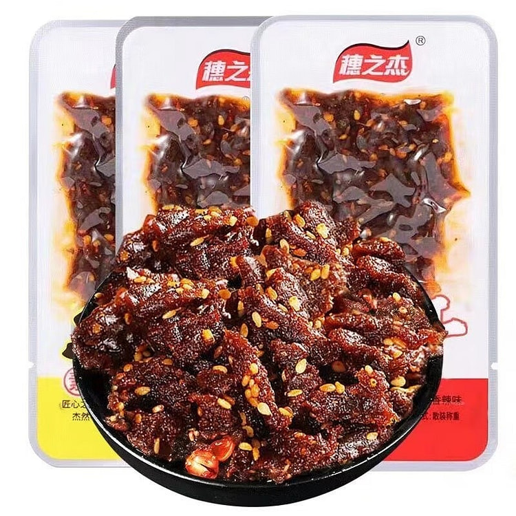 穗之杰 素牛肉粒 麻辣条休闲小零食调味 500g