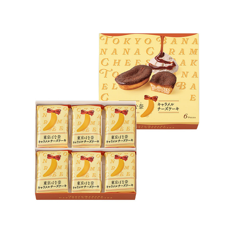 东京香蕉 焦糖芝士蛋糕 6个装 6 份