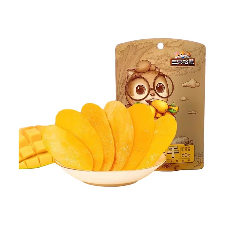 Three Squirrels Dried Mango, 60g/1 Bag 60 g