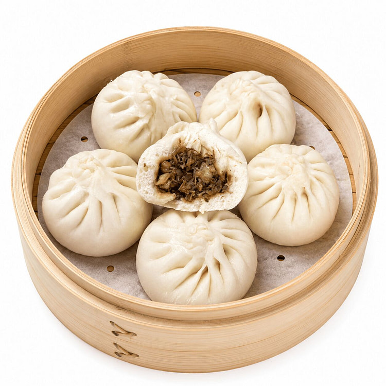 Preserved Vegetable Bun with Braised Pork 1 each