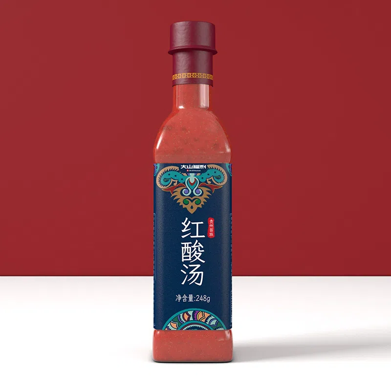Guizhou Kaili Red Sour Soup Authentic Sour Soup Fish Special Material 248gX1 Bottle 248 グラム