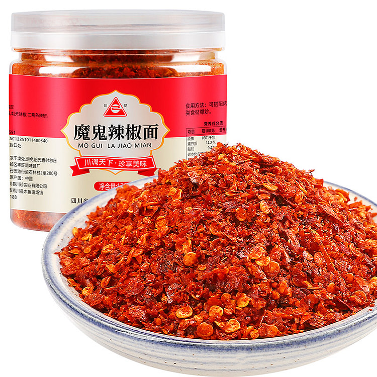 川珍辣椒面魔鬼辣椒面170g*1瓶