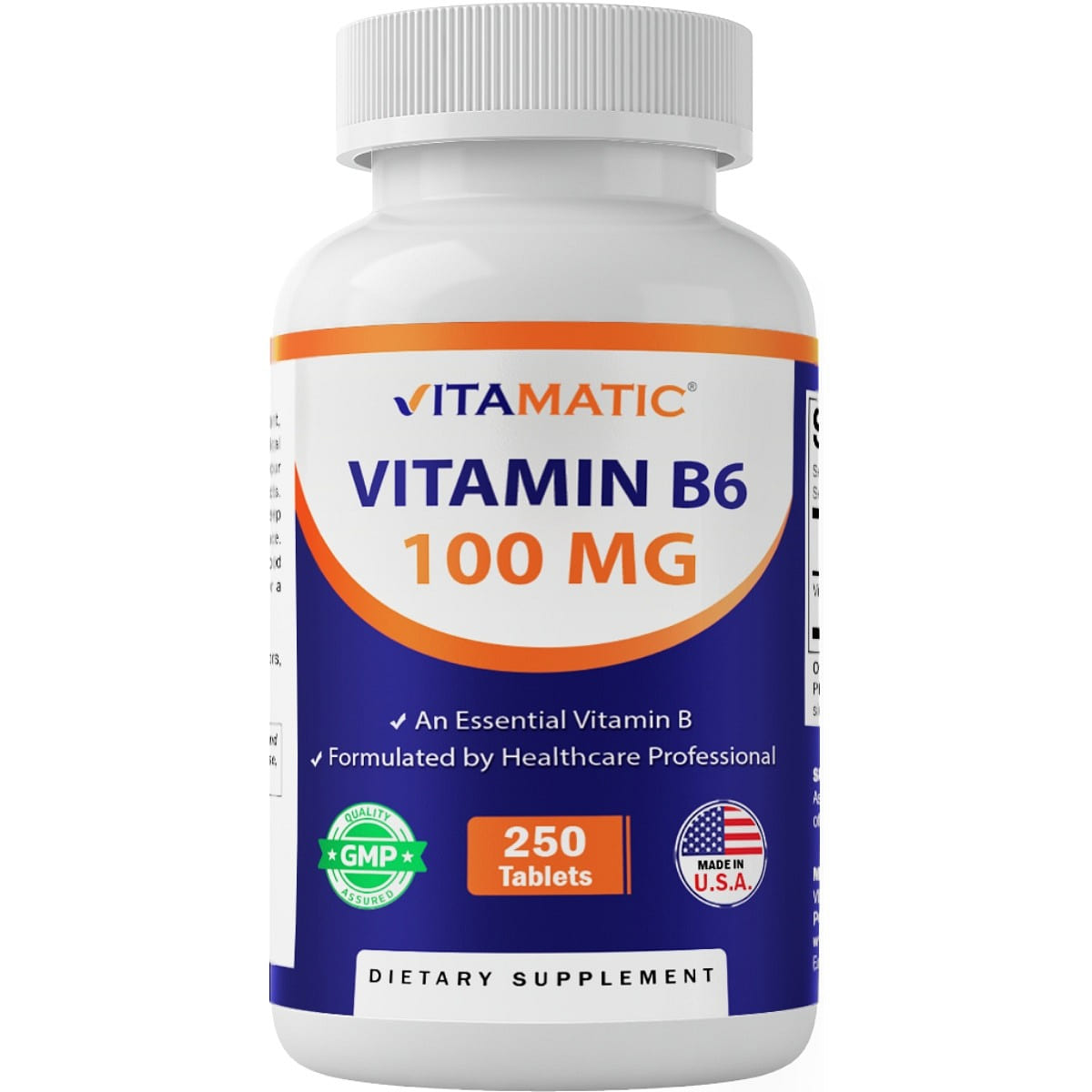 Vitamin B6 100 mg – 250 Tablets 1 each