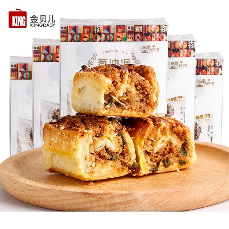 四川特产葱油派零食小吃咸口传统精品糕点早餐600g