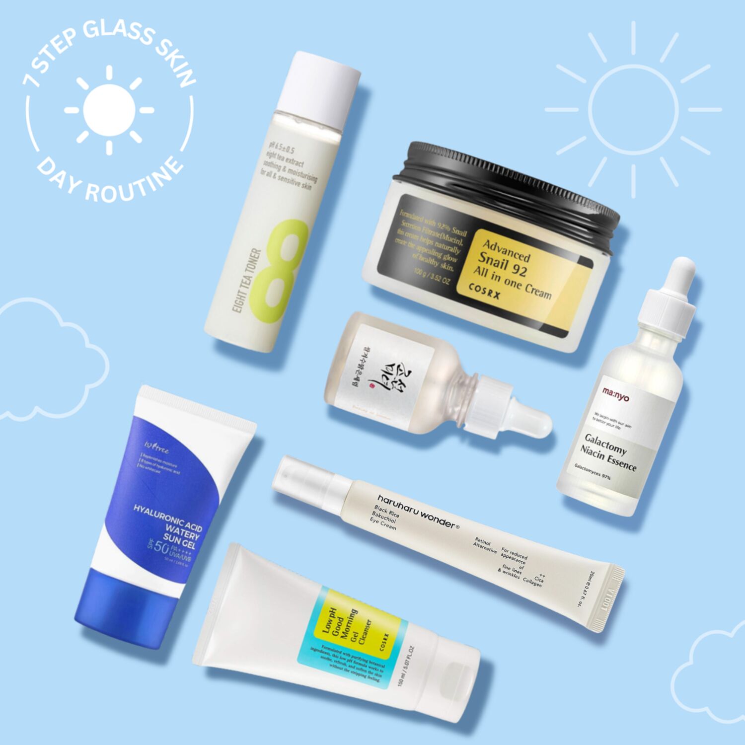 7-Step Glass Skin Routine (Morning) 910 グラム