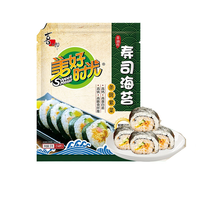 美好时光 寿司海苔大片做紫菜片包饭寿司37g*1袋