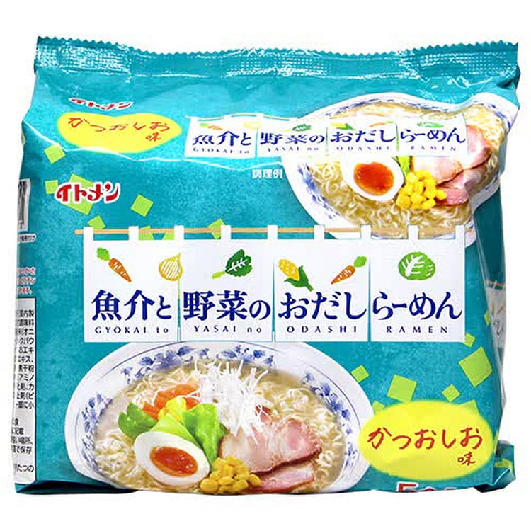 Itomen Salt Ramen with Seafood & Veggie Dashi 425g