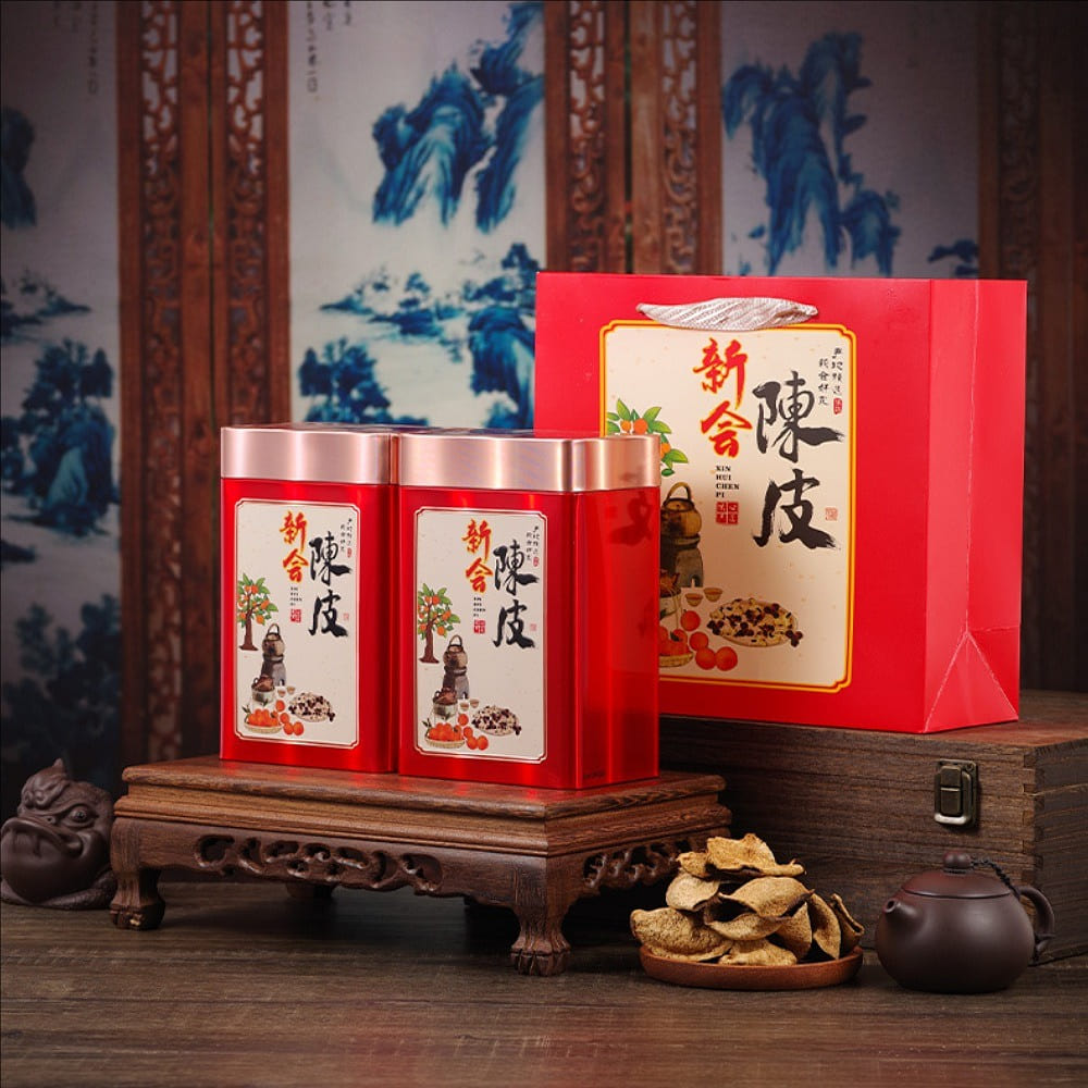 Guangdong specialty Xinhui old Chenpi 10-year Chenpi gift box double canned 150 g