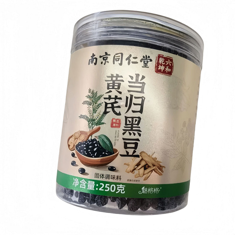 南京同仁堂黄芪当归黑豆250开罐即食可煮水/泡水 250 克