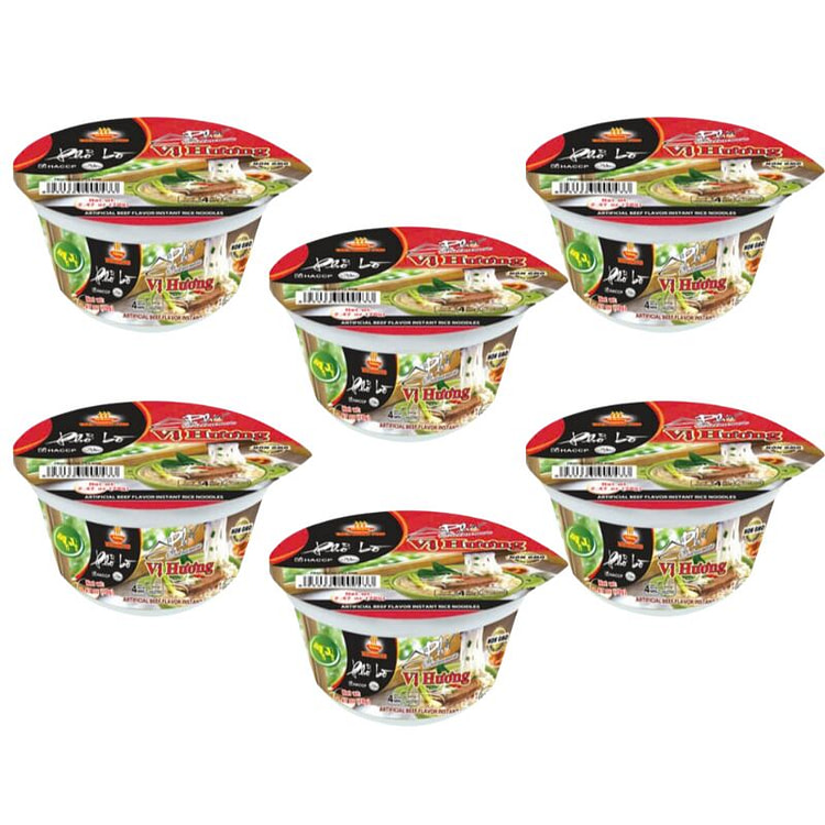 Vi Huong Instant Vietnamese Beef Pho (6 Packs)
