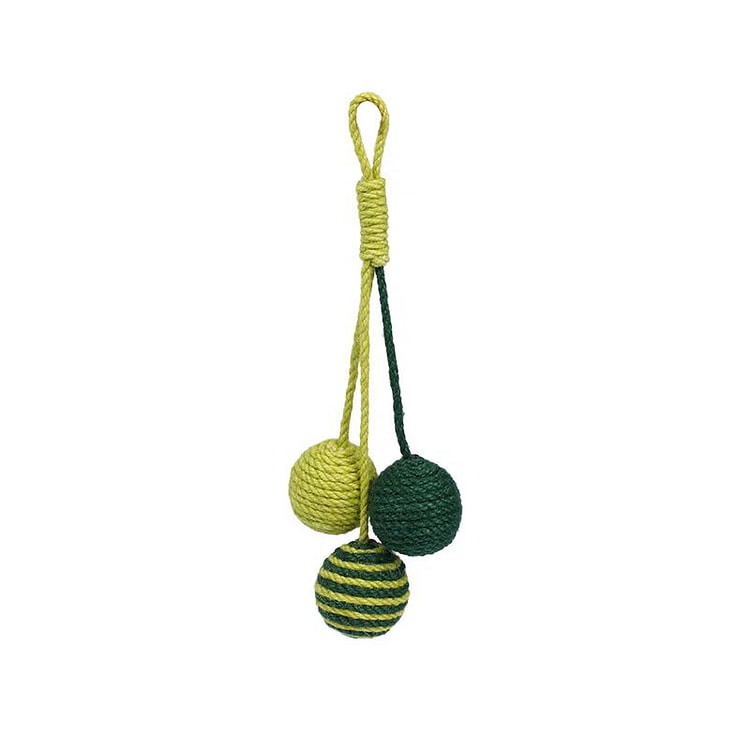 Hanging Cat Toy Ball Green