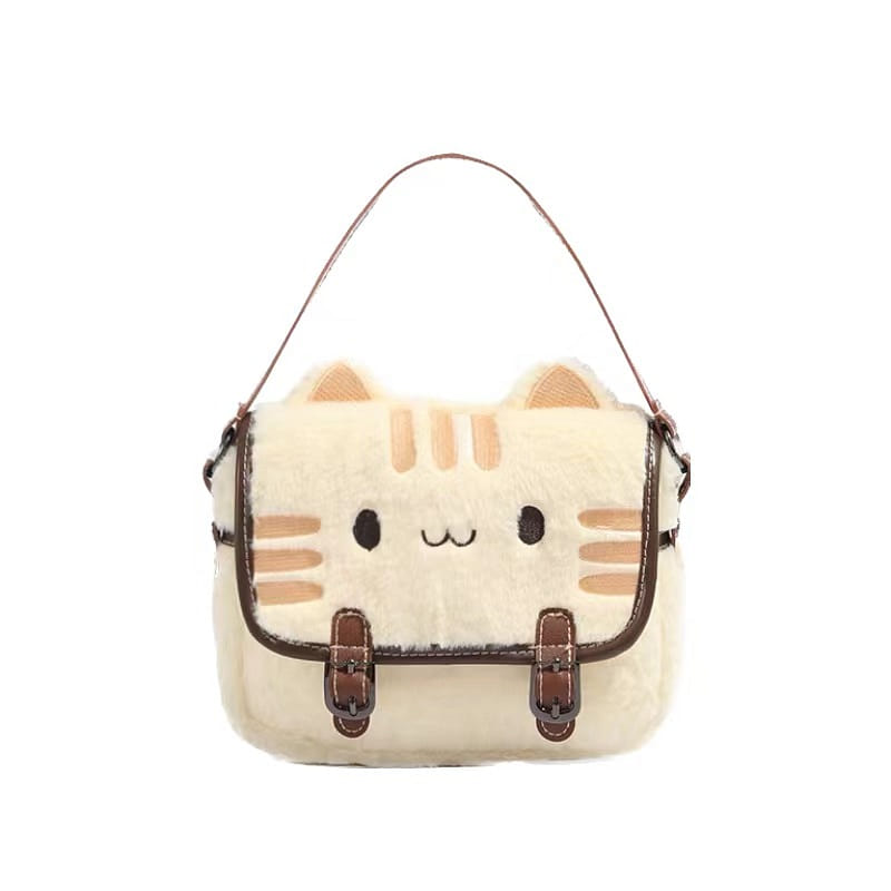 Cute Cat Bag Plush Doll Holding Bag Birthday Gift - Small Square Cat 1 Pc 1 count