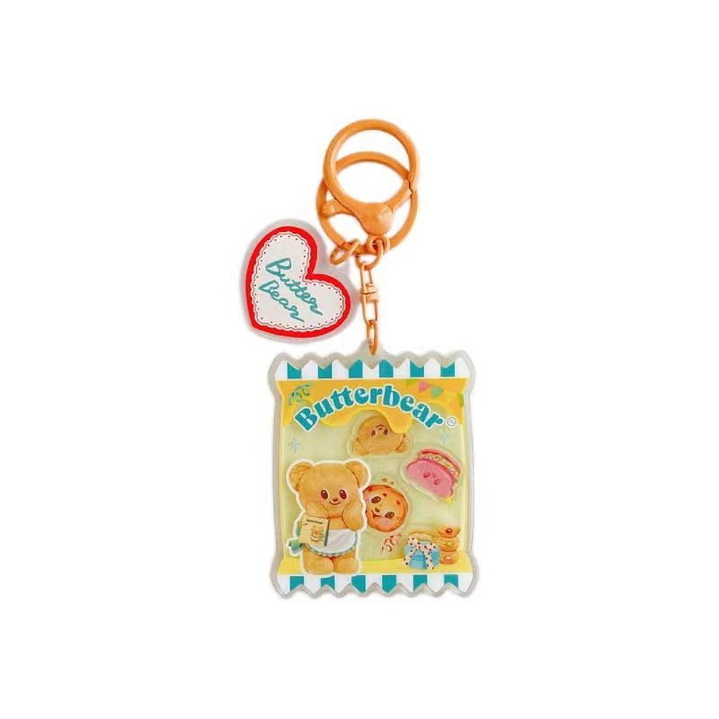 Butter Bear Keychain Backpack Pendant/Keychain/ Gift -The Hokey Pokey 1Pc 1 count