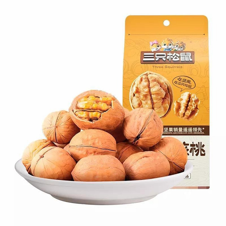 三只松鼠奶香烤核桃纸皮核桃薄皮每日坚果炒货休闲营养 150 克