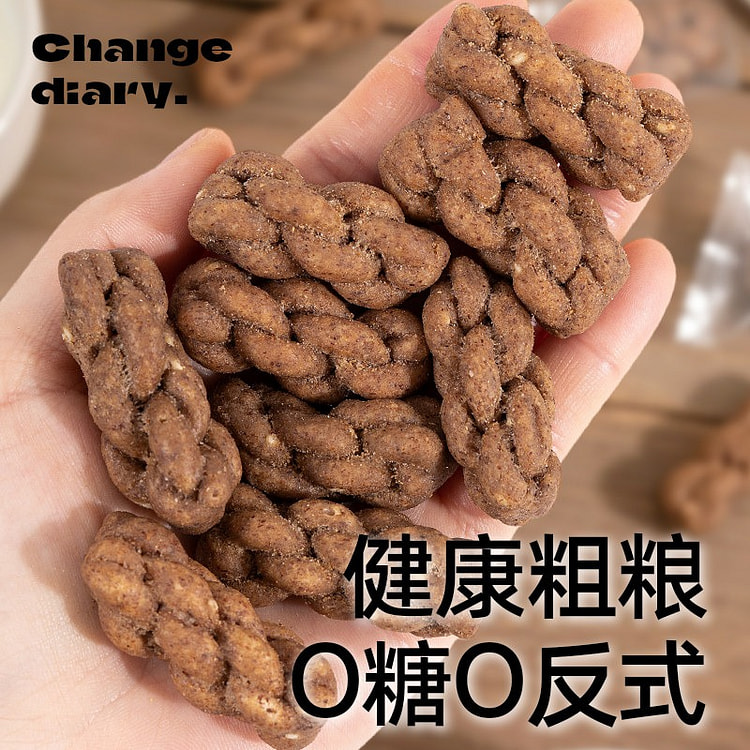 知心奶奶 无糖黑全麦麻花椒盐味 芝麻饼燕麦 1份 200 克