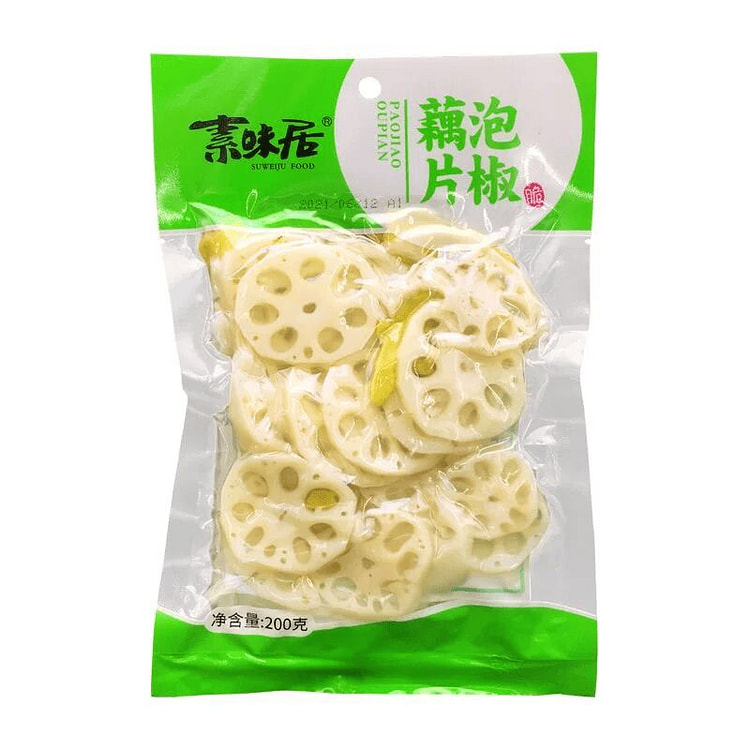 Suwei Ju Pickled Pepper Lotus Root Slices 200*1