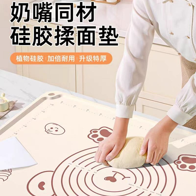 Large-sized silicone dough kneading pad 1 each