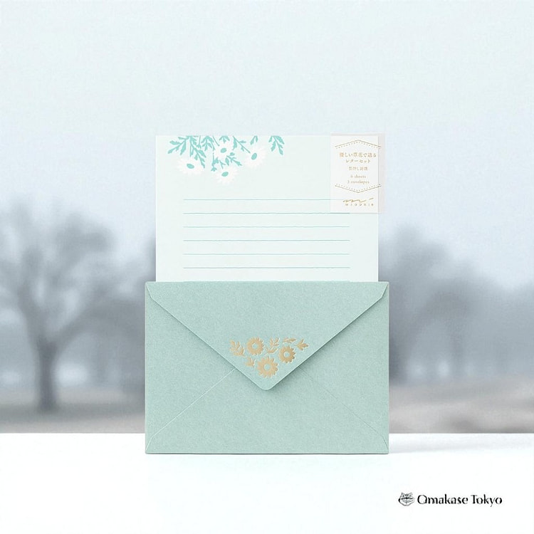 Midori 86515006 Letter Set Margaret Pattern 66 g